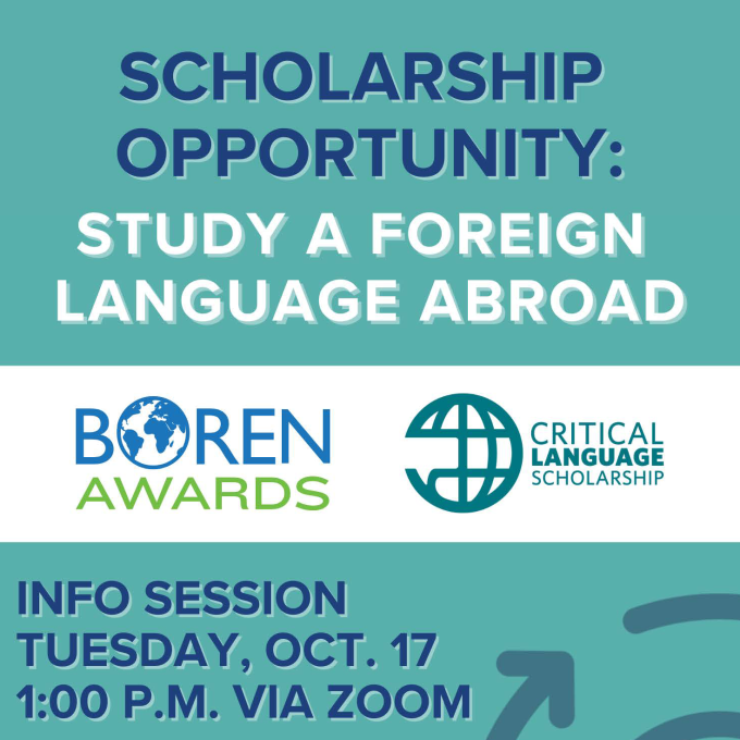 Boren/CLS info session flyer