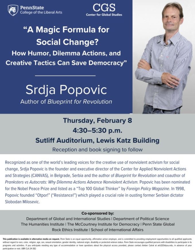 Speaker Srdja Popovic Flyer