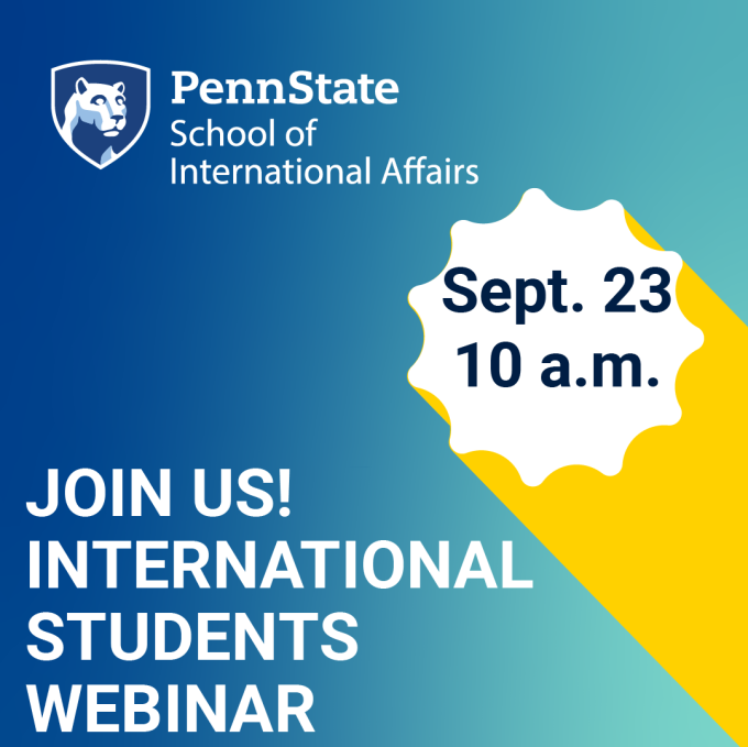 Admissions webinar for international applicants