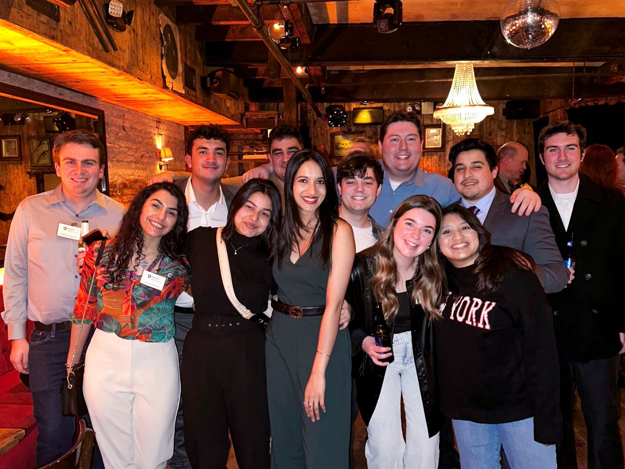 SIA students at the alumni reception in New York.